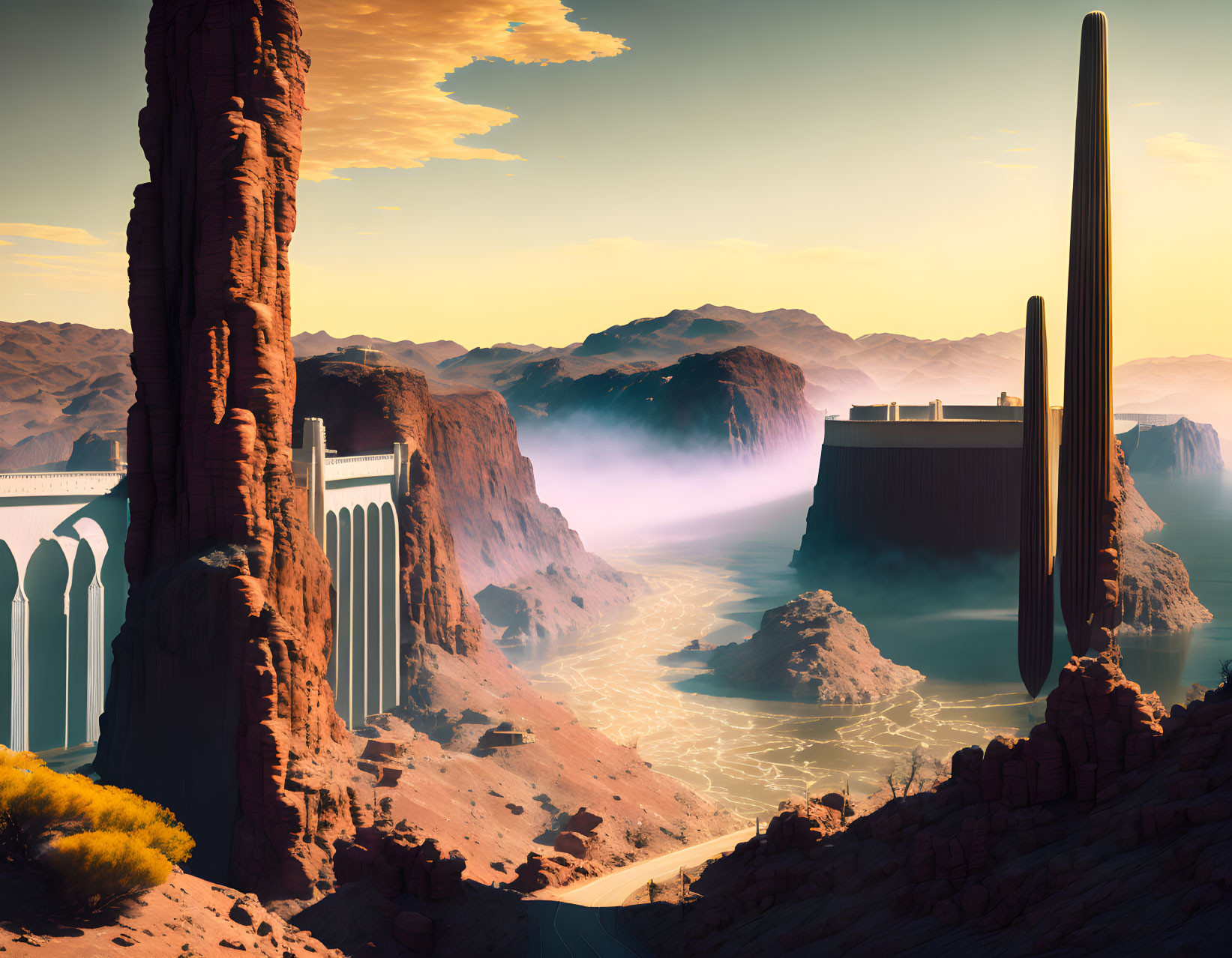 Hoover Dam drought in the future © Gerald B.