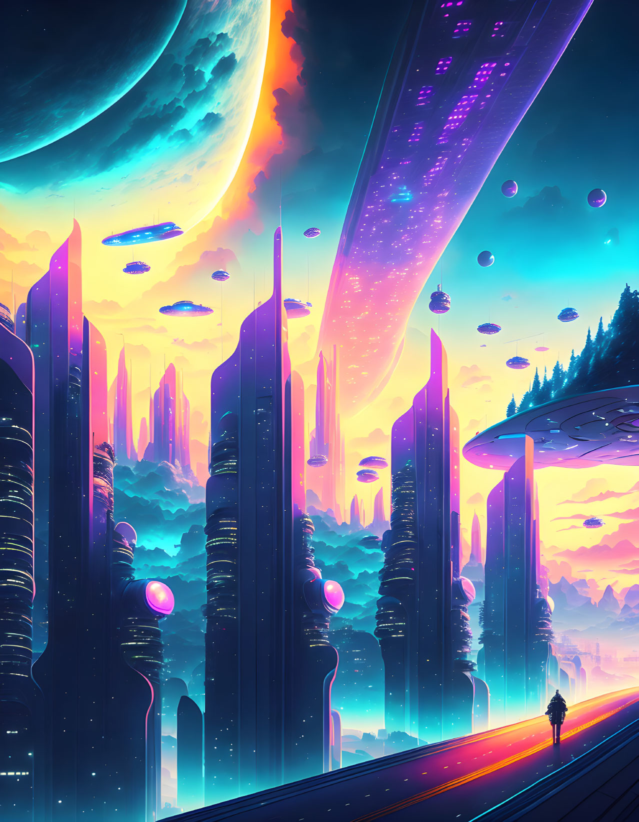 futur city by night  © Gerald B.
