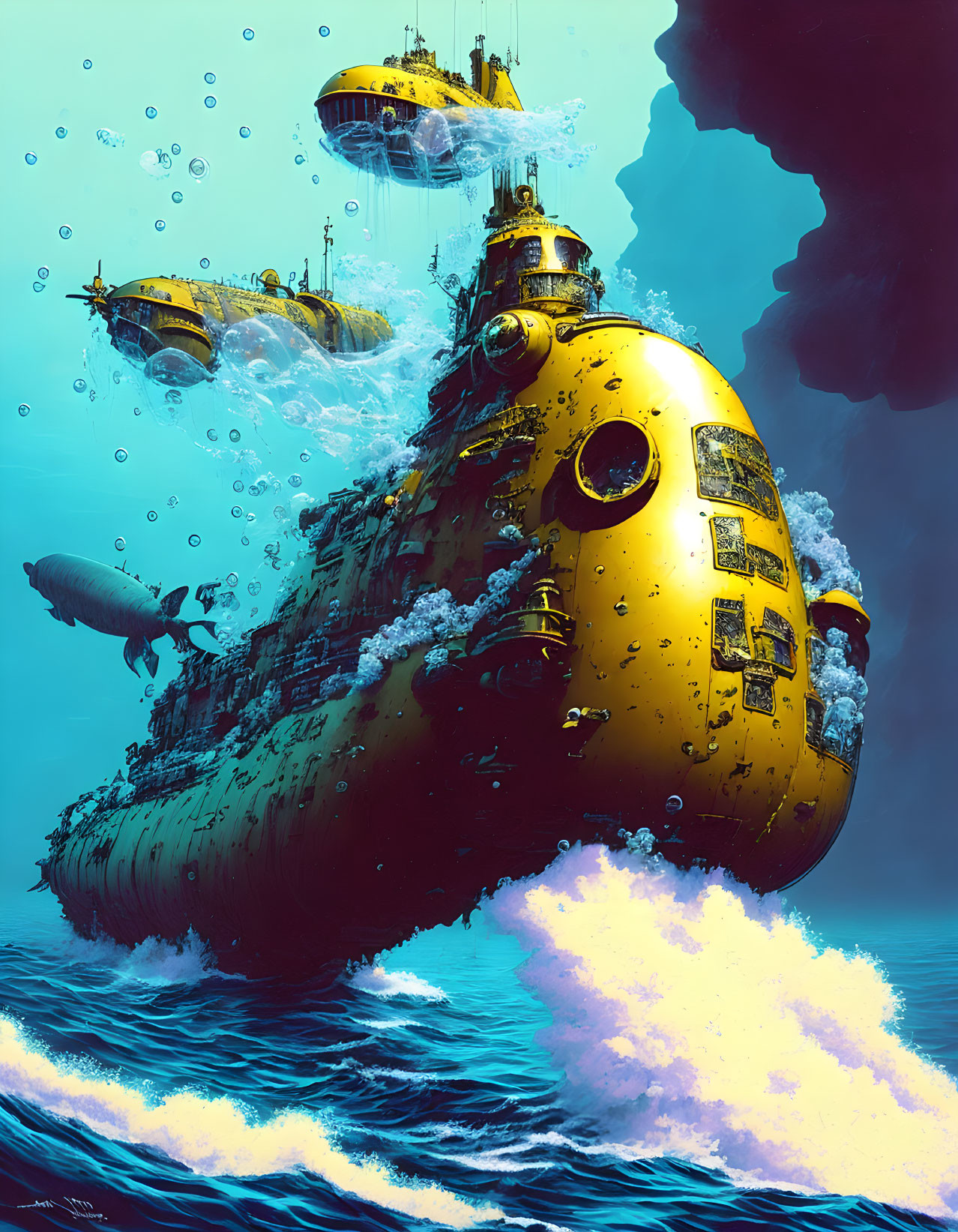 a submarine sinking 3 © Gerald B.