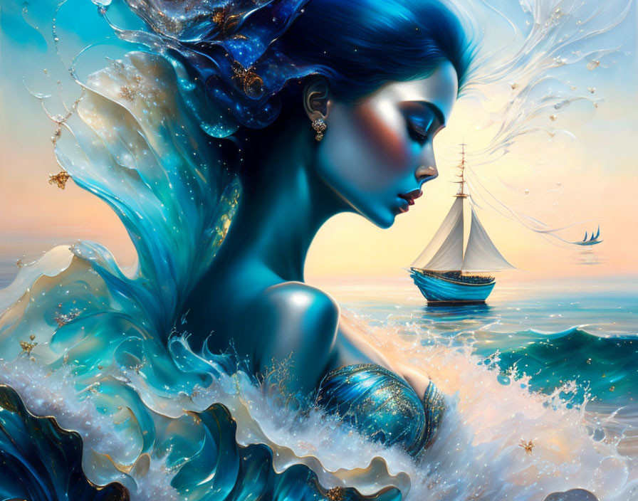 woman and Sea