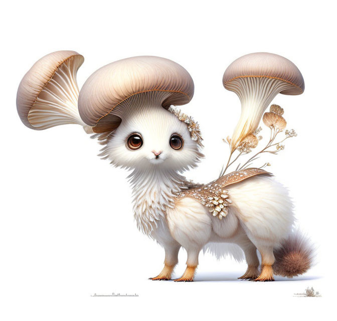 Mushroom-Eared Cat Creature