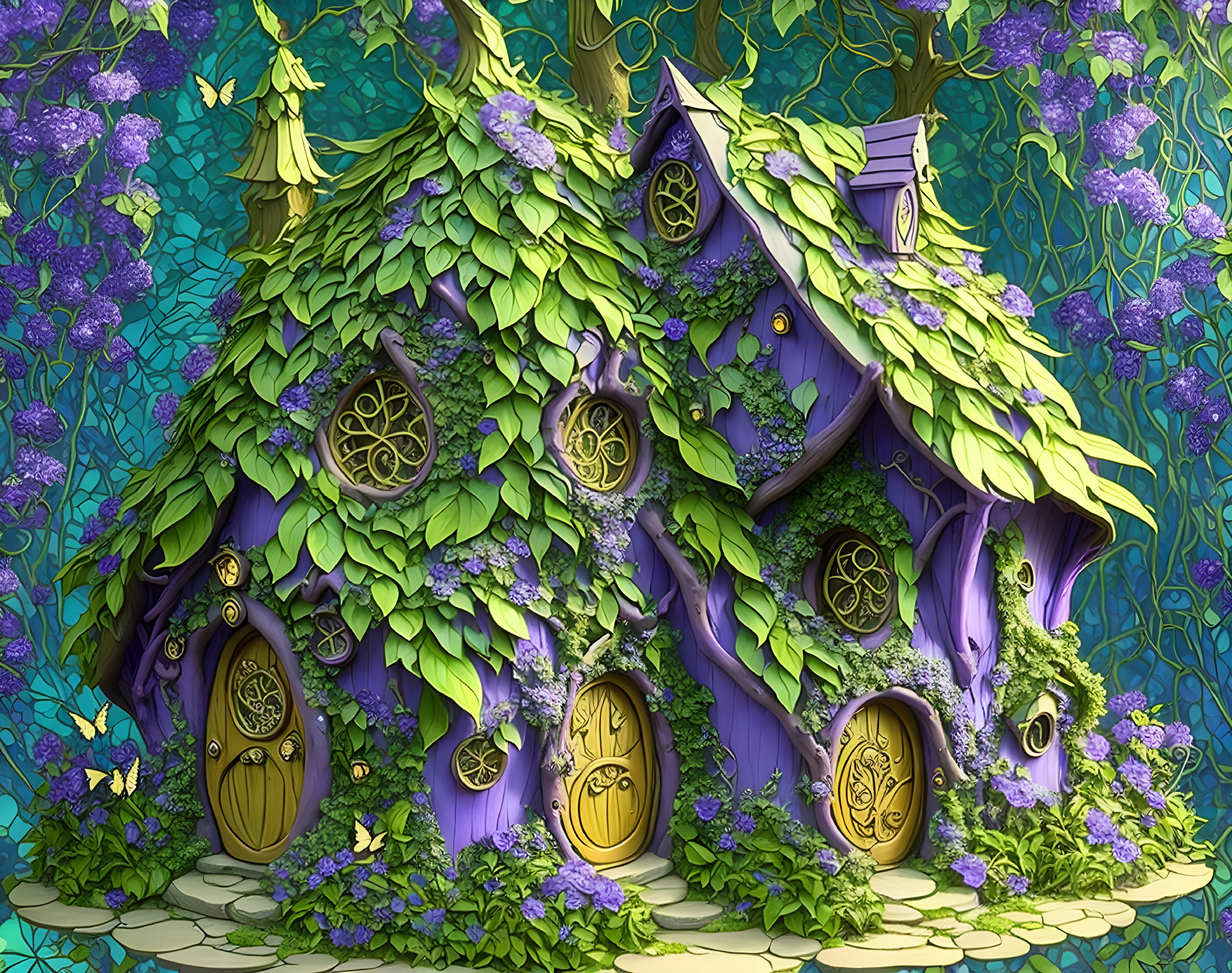Purple Fairy House