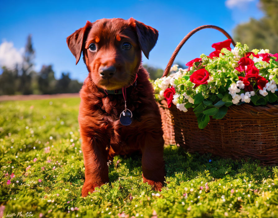 Cute Red Puppy