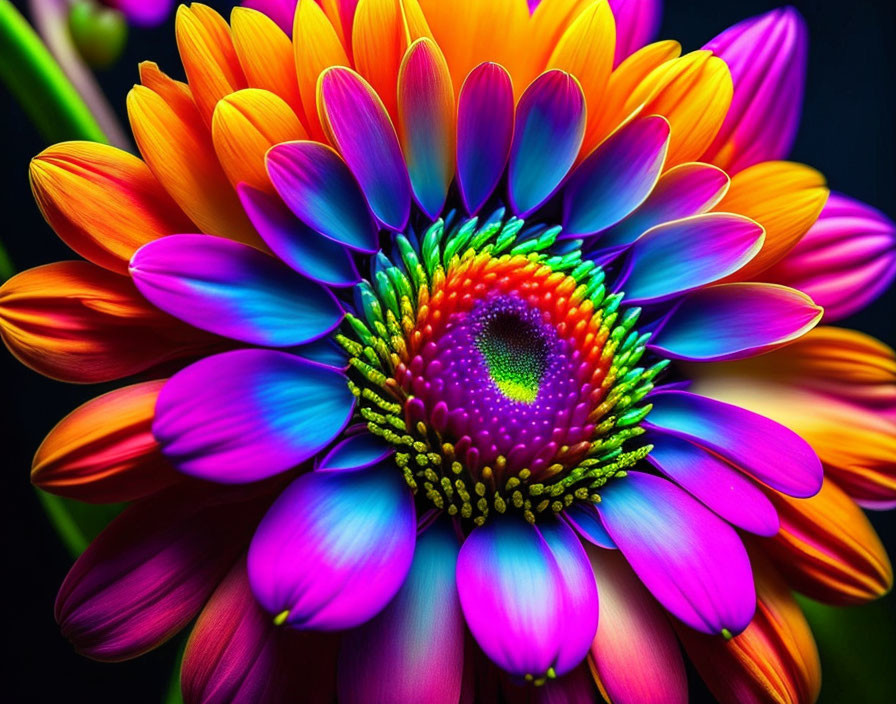 A colorful flower