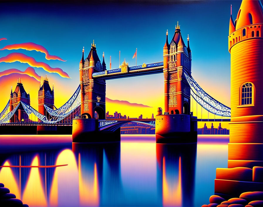 London tower Bridge - alike 