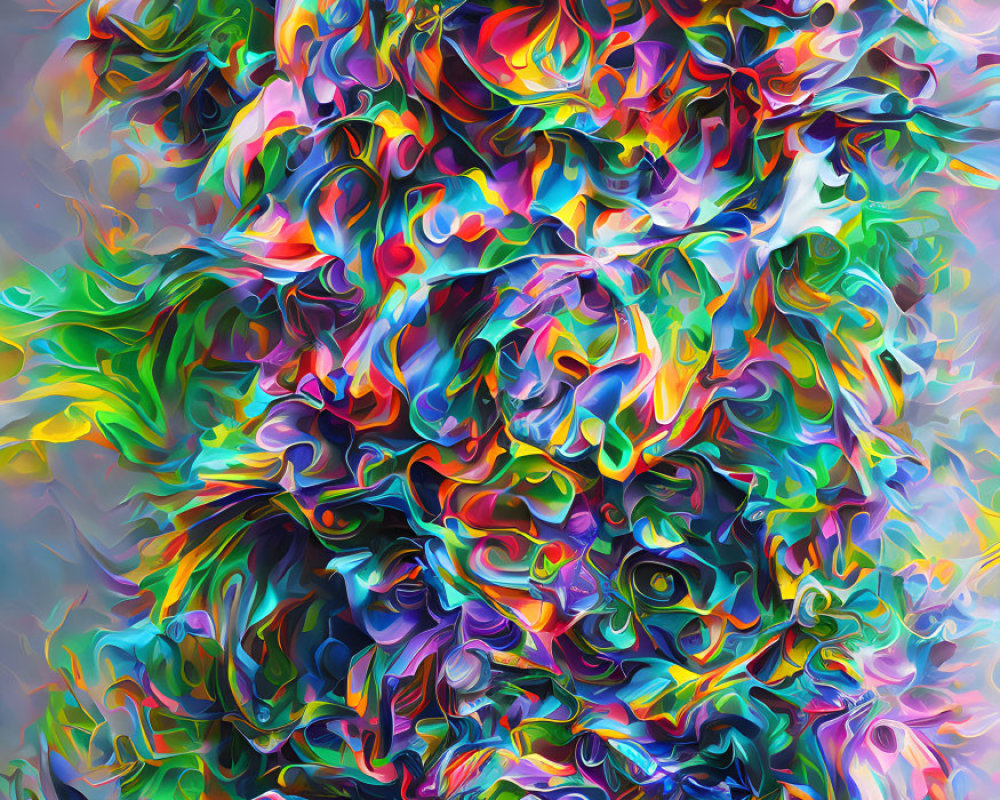 Colorful Swirling Patterns in Abstract Art