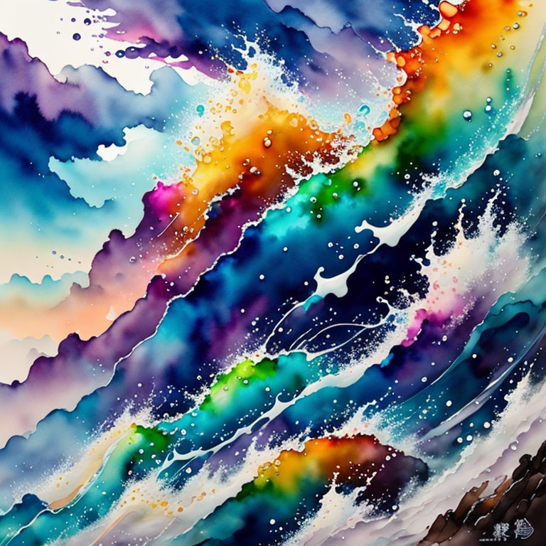 Waves of colour