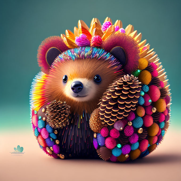Look! It's a porcupine pinecone bear!