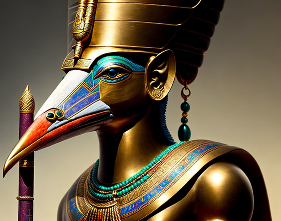  God Thoth with head of ibis 
