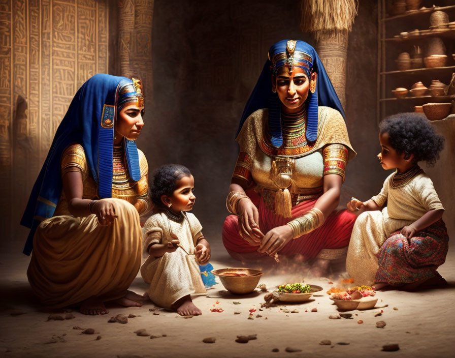 life in simple pharaonic house