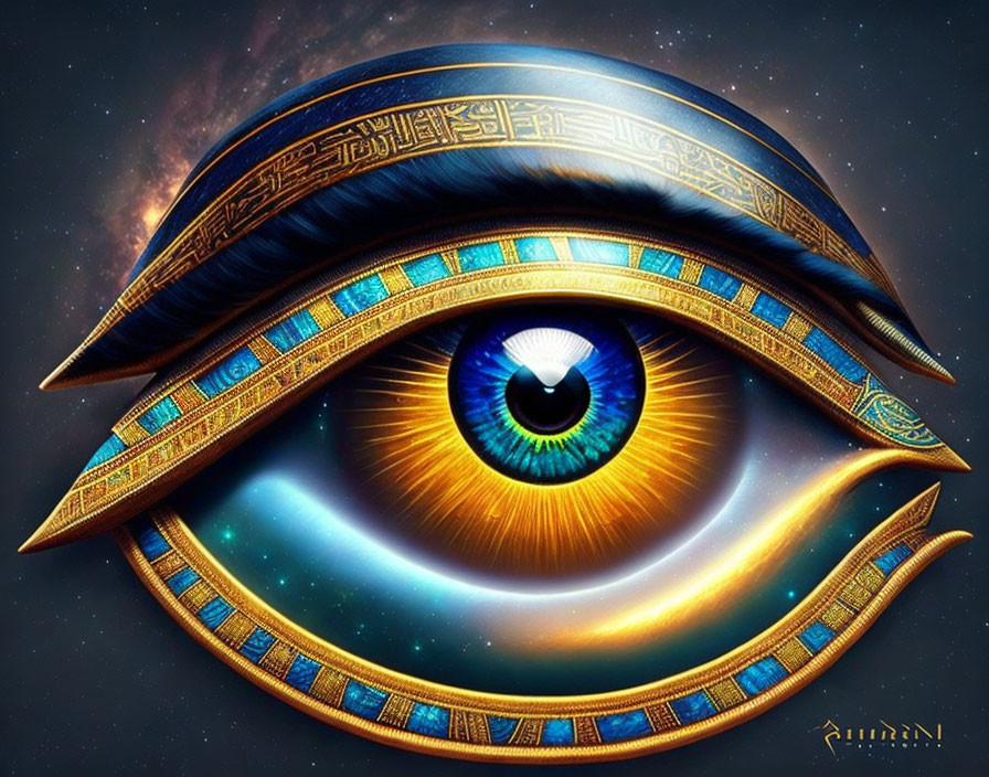 Eye of ancient Egyptian God Horus