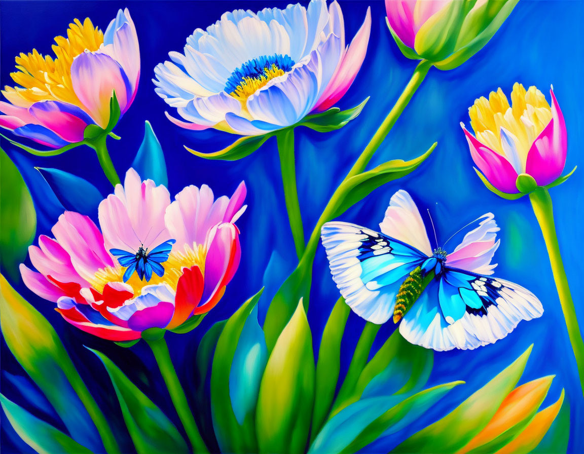 flowers & butterflies