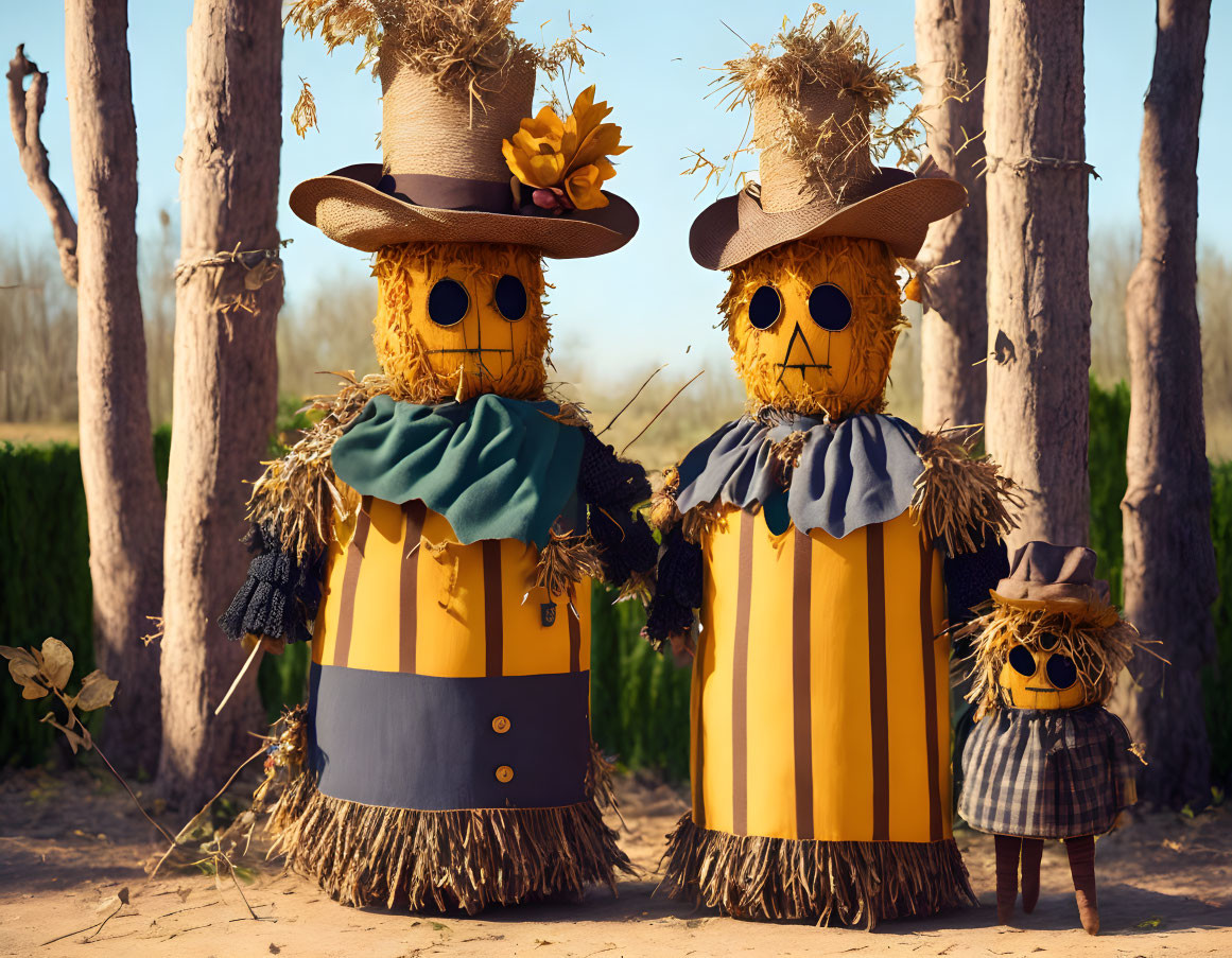 Mister and missis scarecrow 
