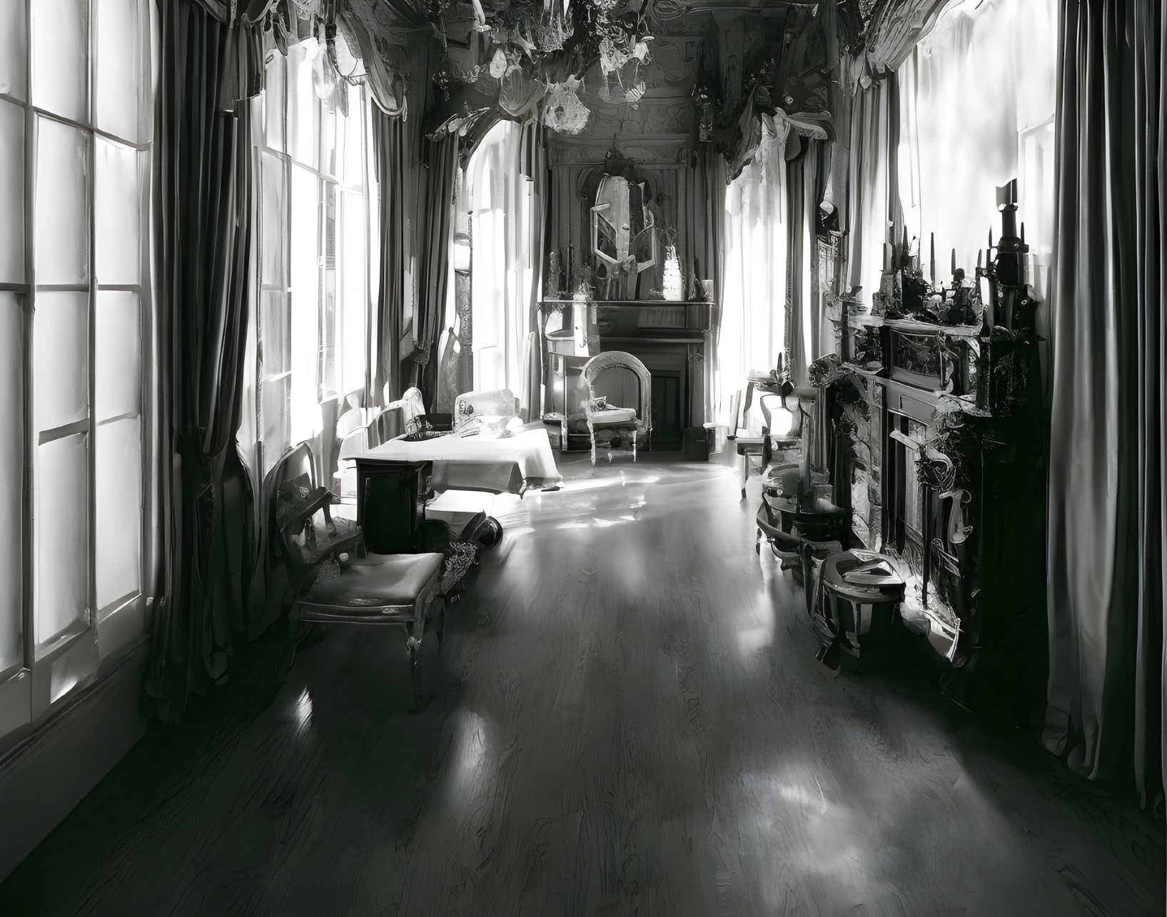 Servants quarters inside the mansion