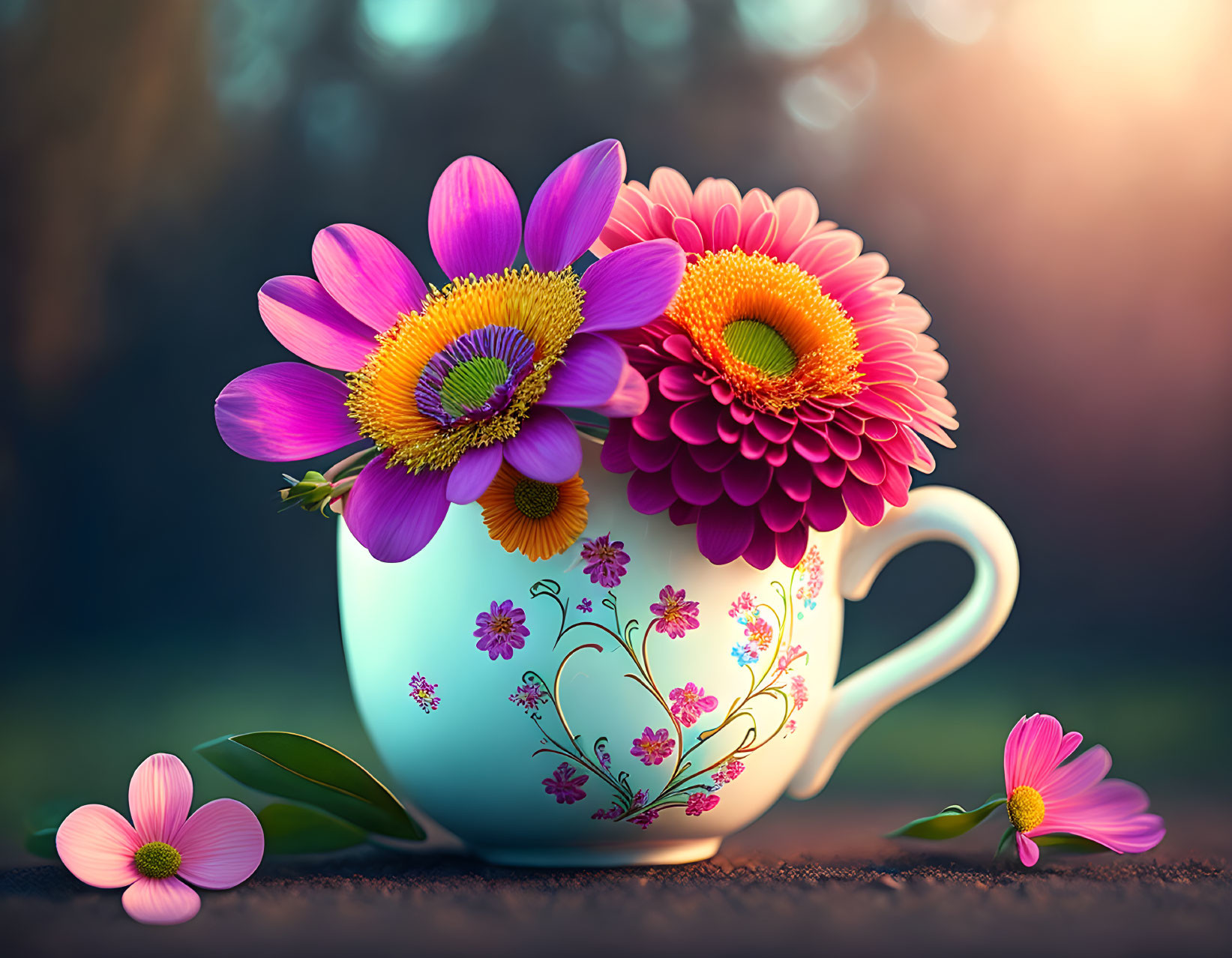flowers cup