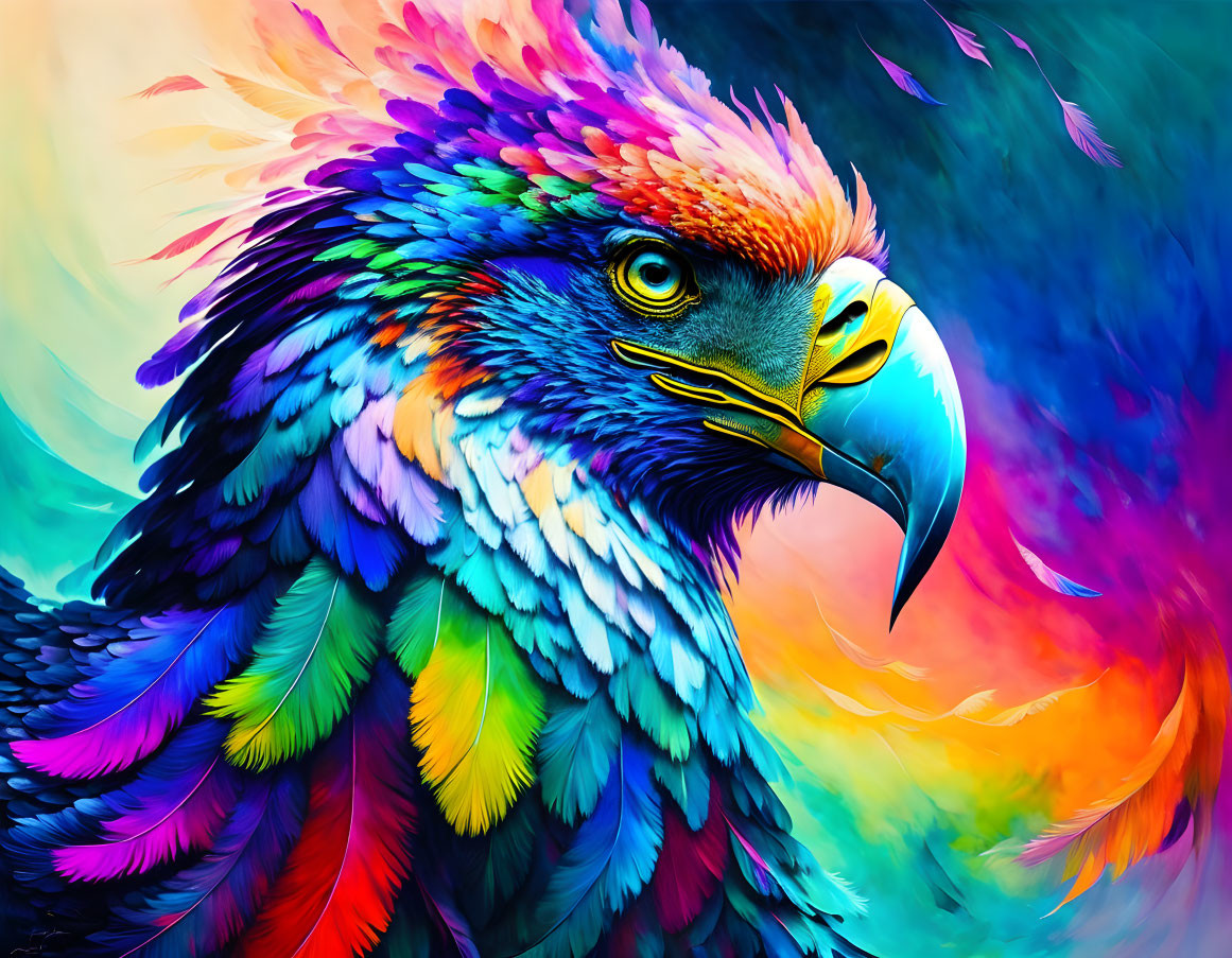 An Eagle full of colour
