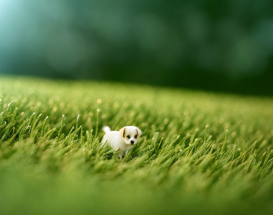 Teeny Puppy in the Grass