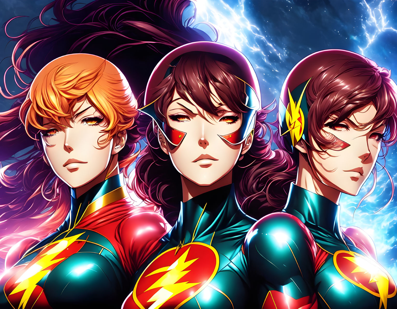 A Famous Anime Female Flash Reverse Team