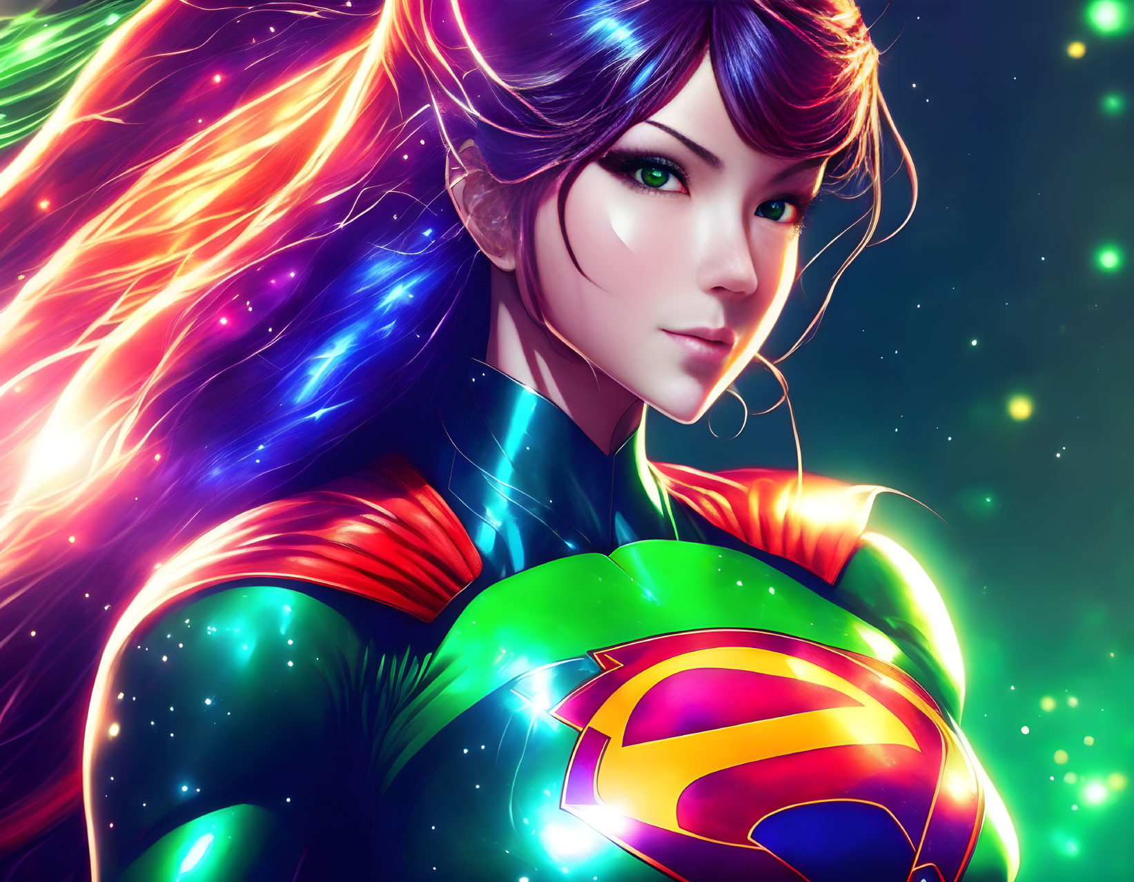A Famous Anime Supergirl is the Green Lantern Woma