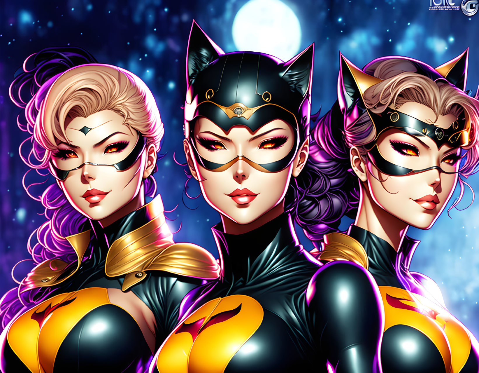 A Famous Anime Female Catwoman Team by DC