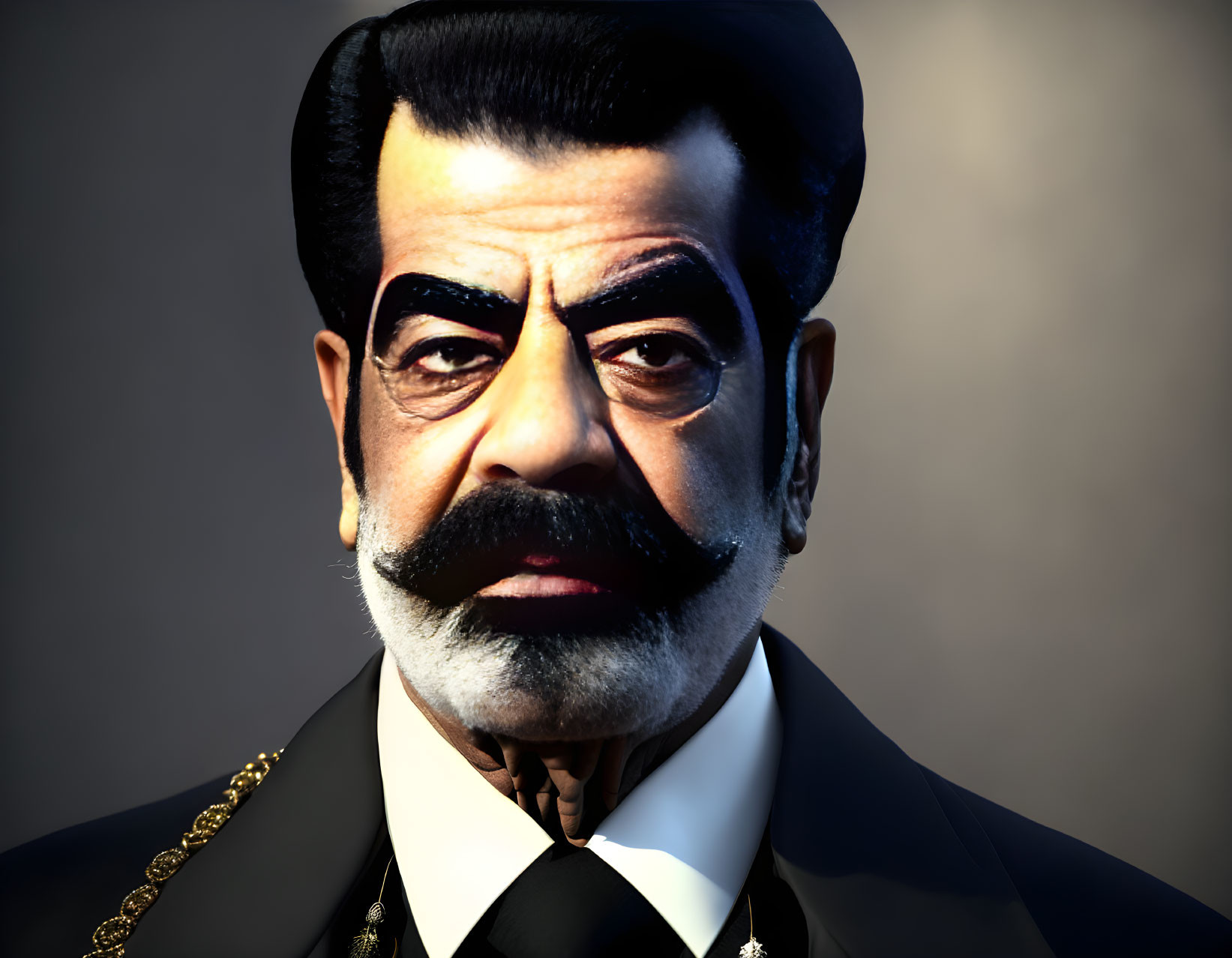 Saddam Hussein like a Gothic