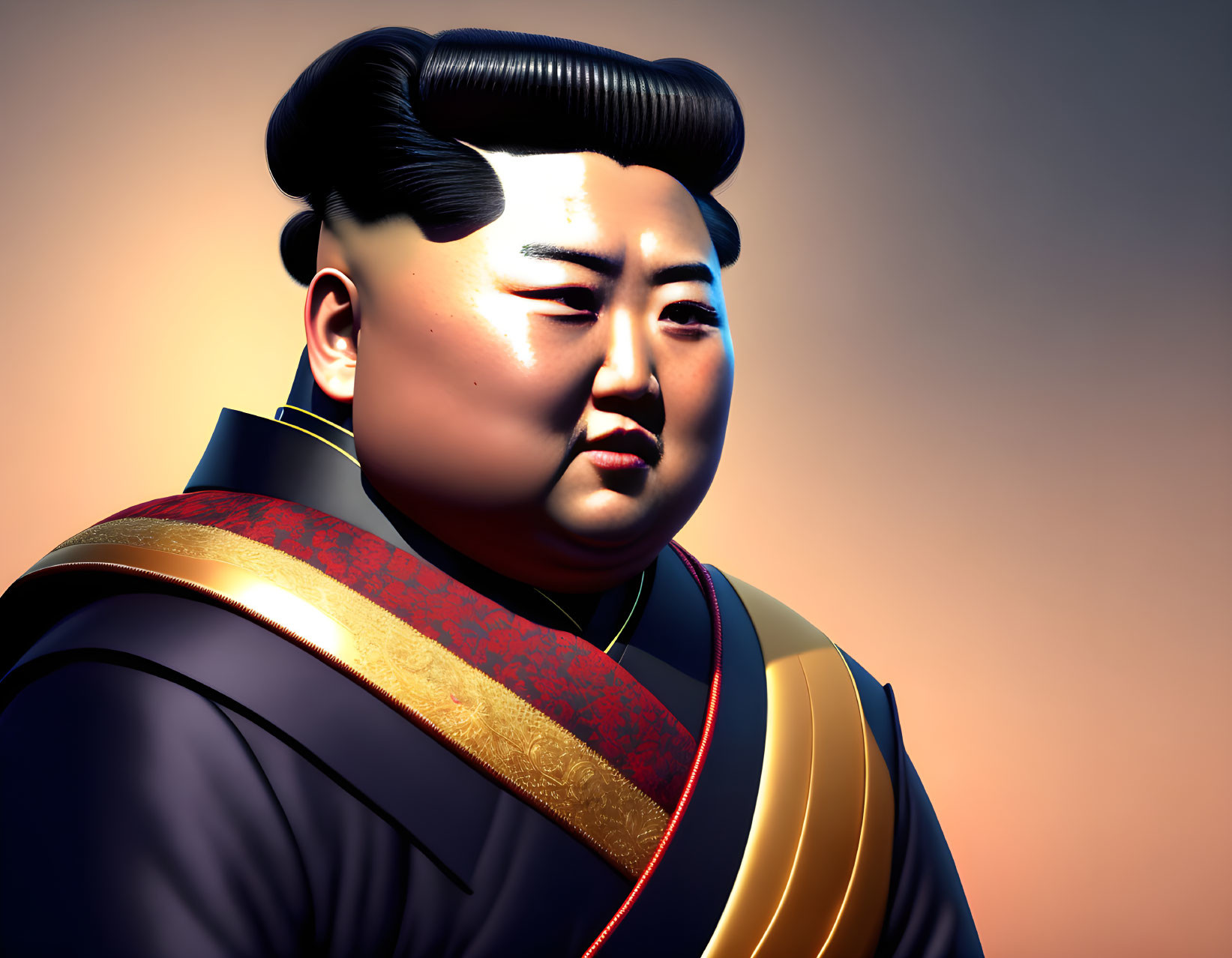 Kim Jong-Un like a Samurai