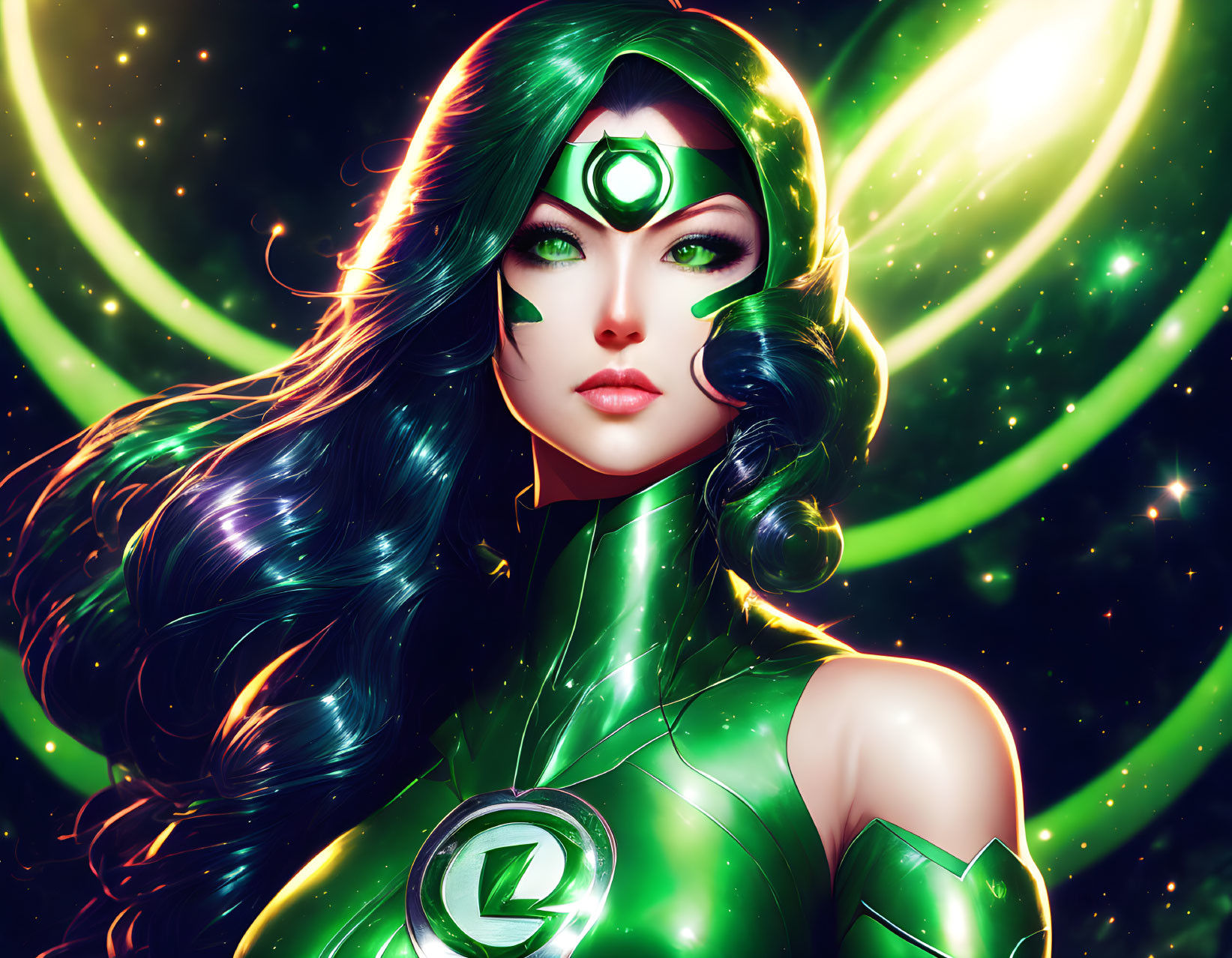 A Famous Anime Green Lantern Woman by DC