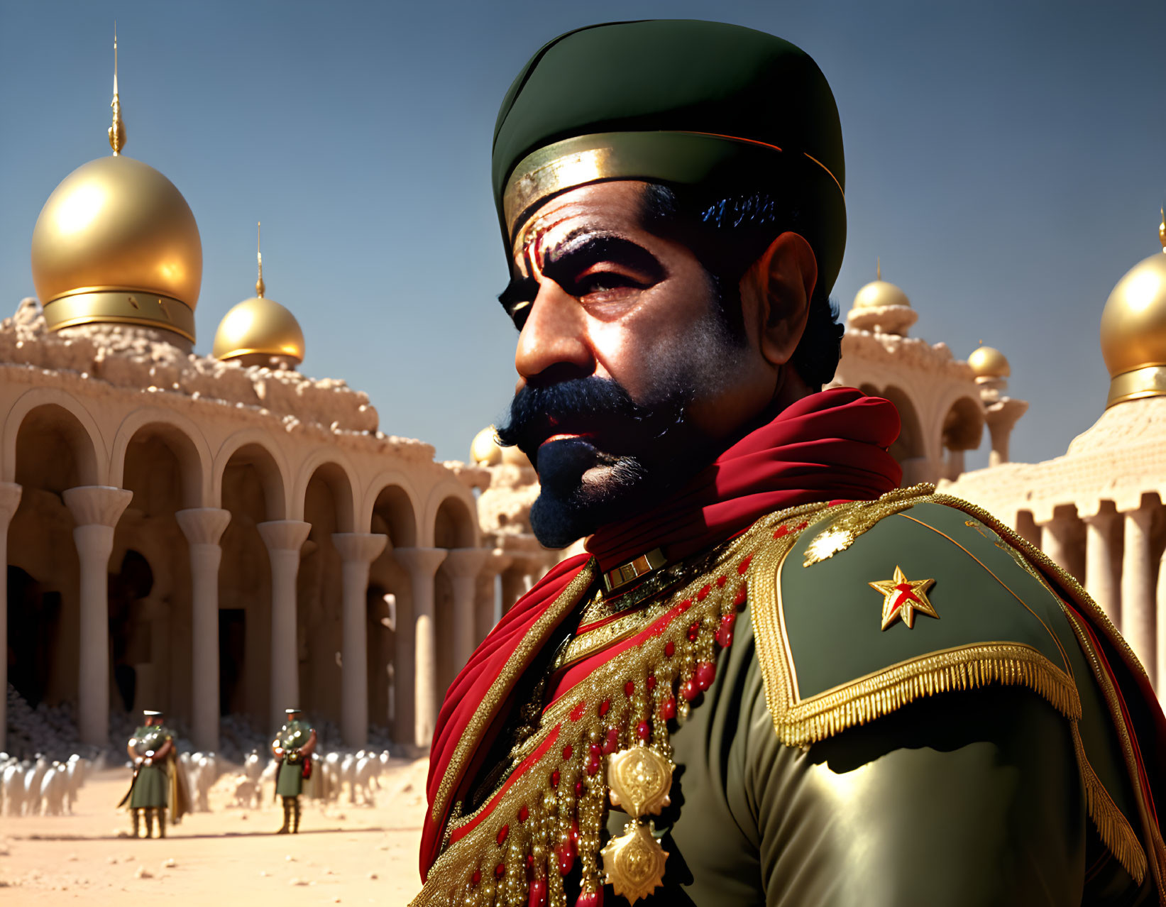  Saddam Hussein like a Roman Soldier