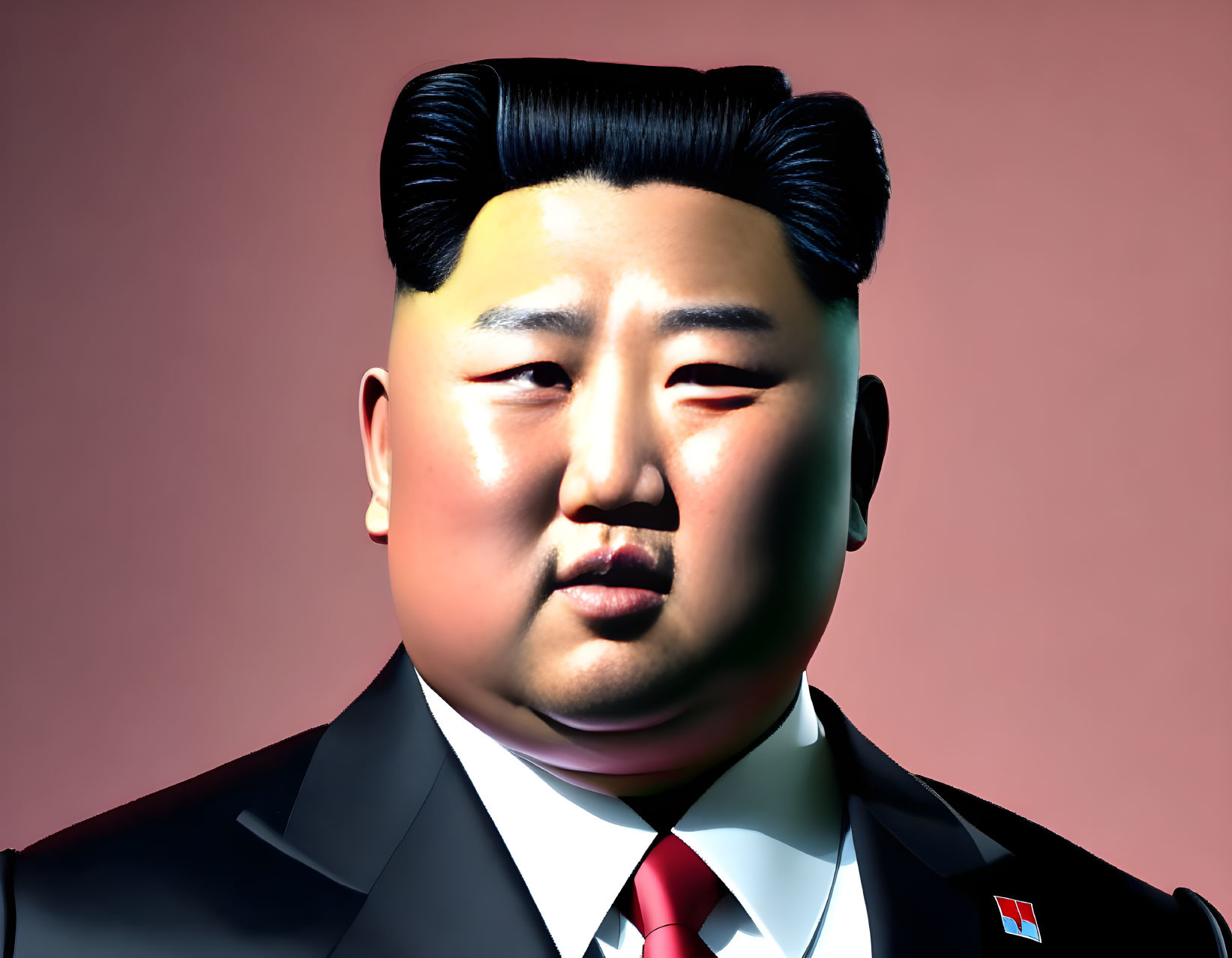 Kim Jong-un like a Mister Universe.