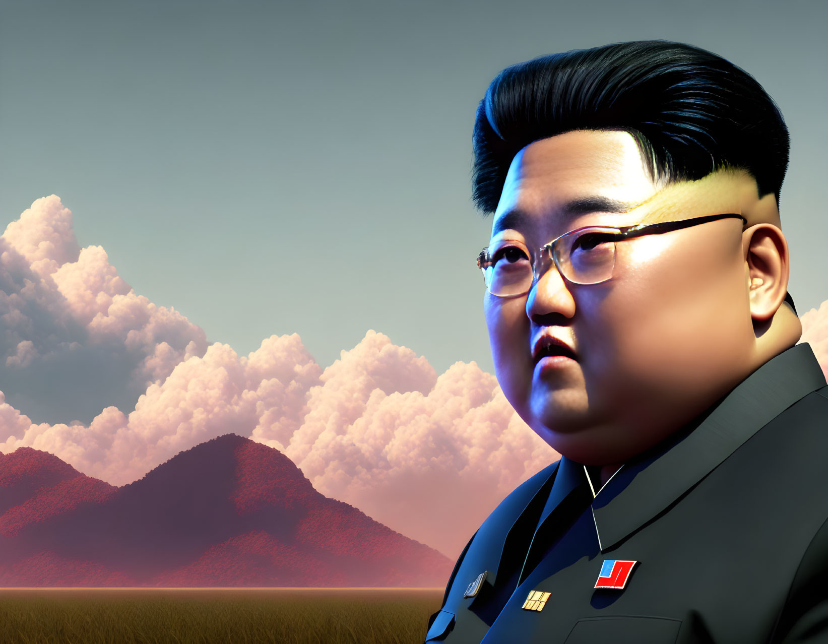 Kim Jong-un like a Rambo.