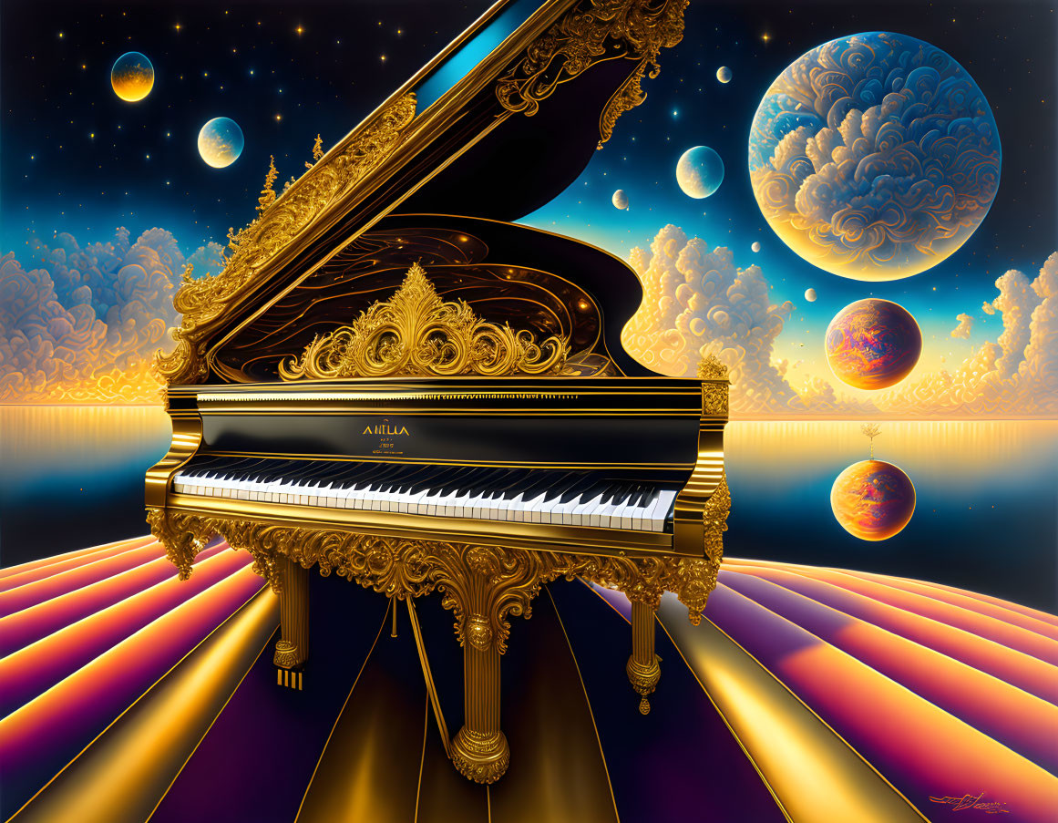 Golden Piano
