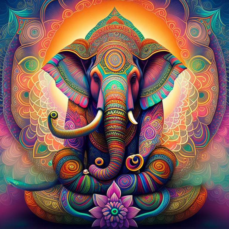 elephant doing yoga
