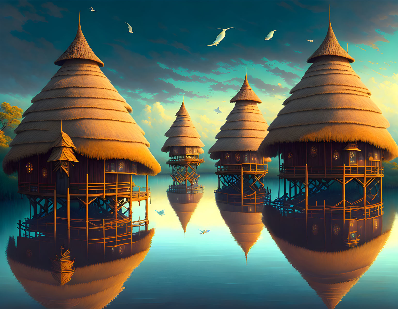 Na'vi lake houses