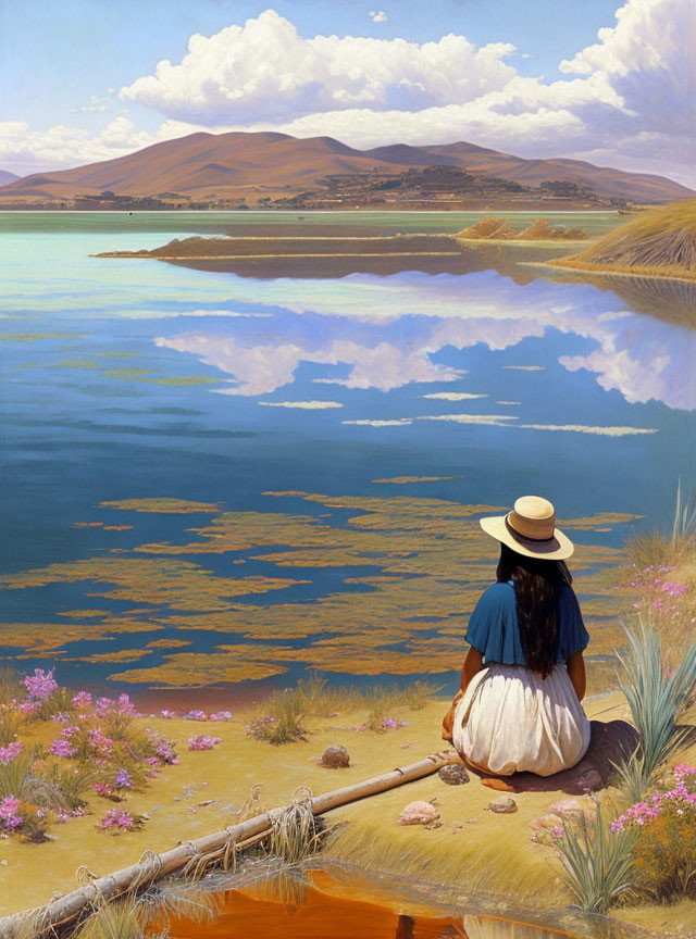  Peruvian girl on Lake Titicaca