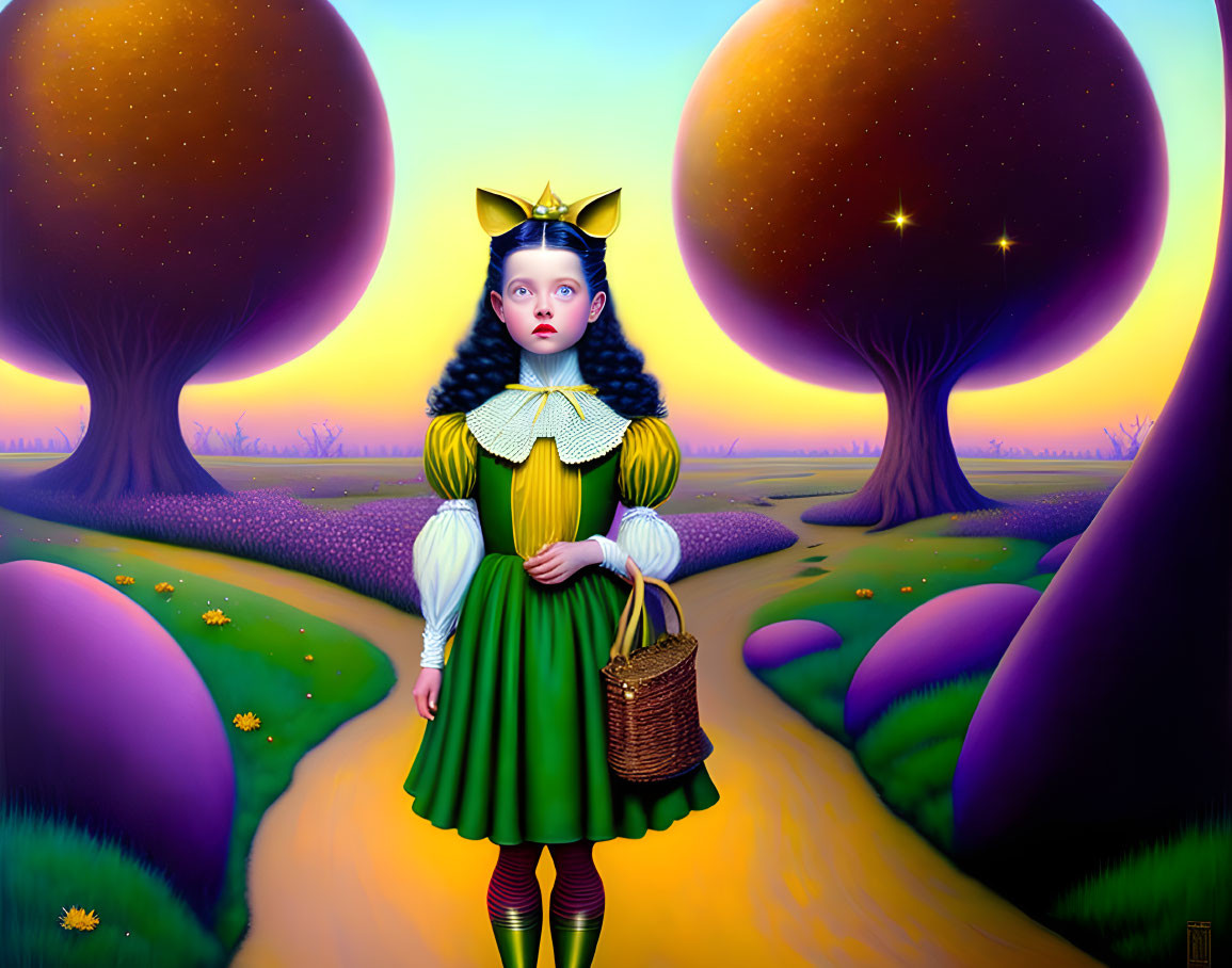  Dorothy Gale in the yellow brick road