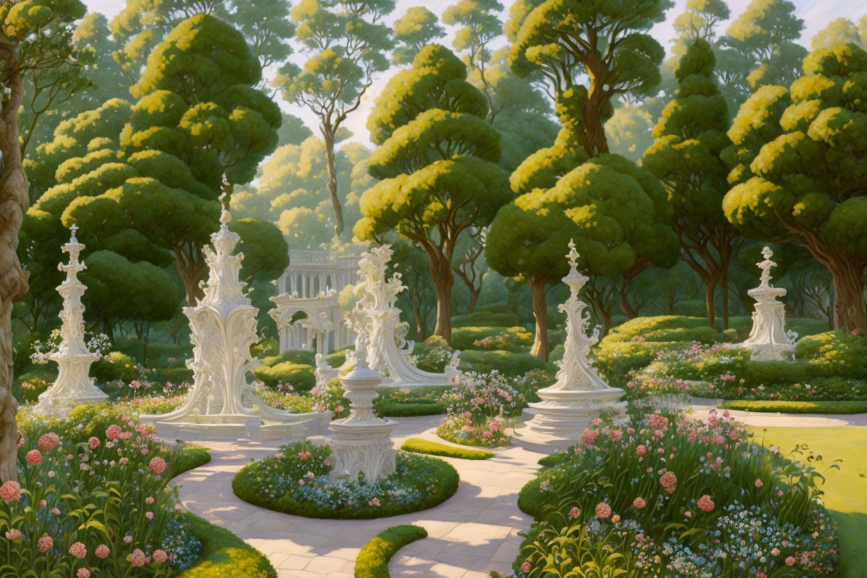 neoclassic romantic gardens