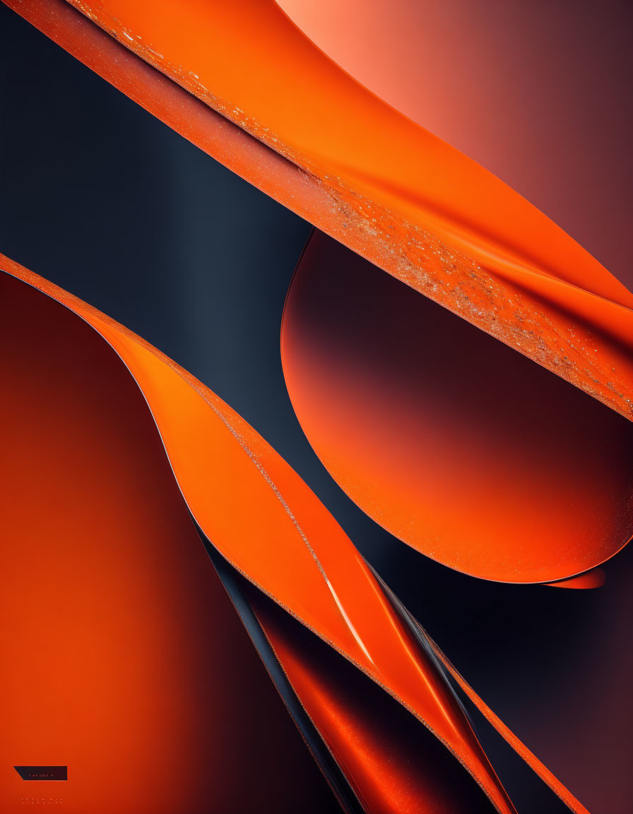 Abstract orange waves