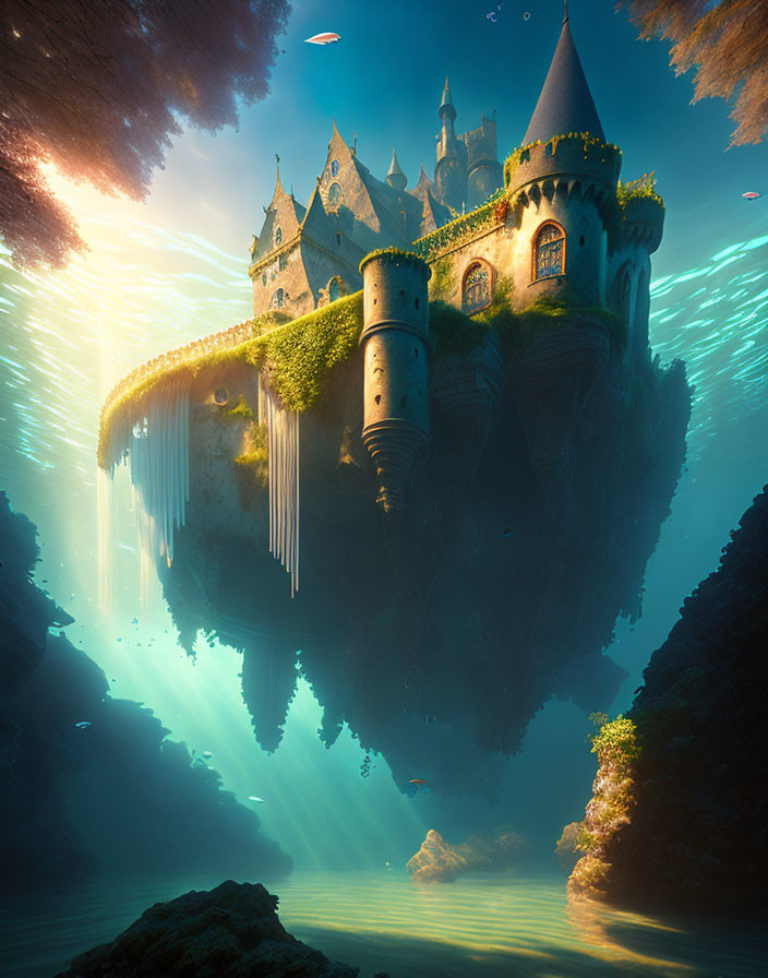 underwater castle