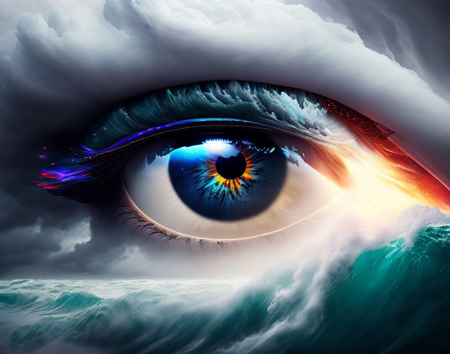 The eye of the Waves