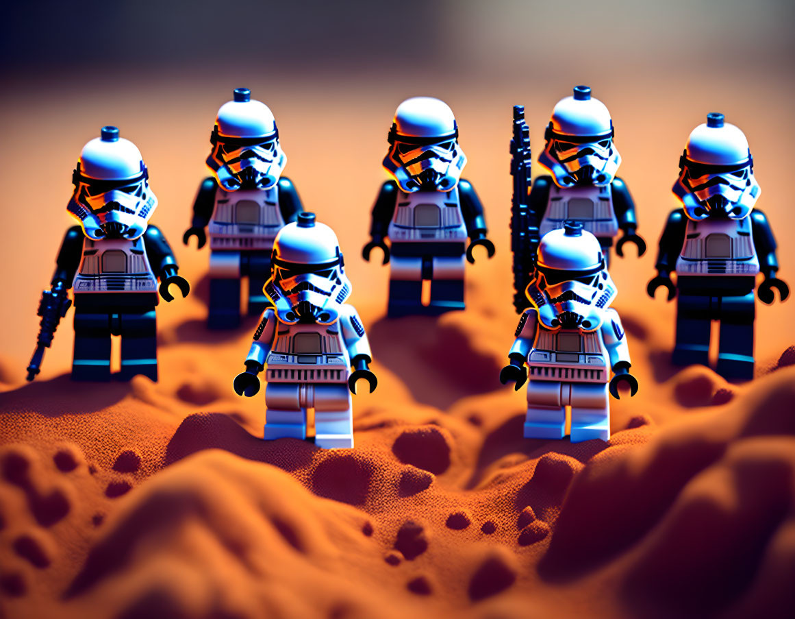 Stormtroopers go LEGO.