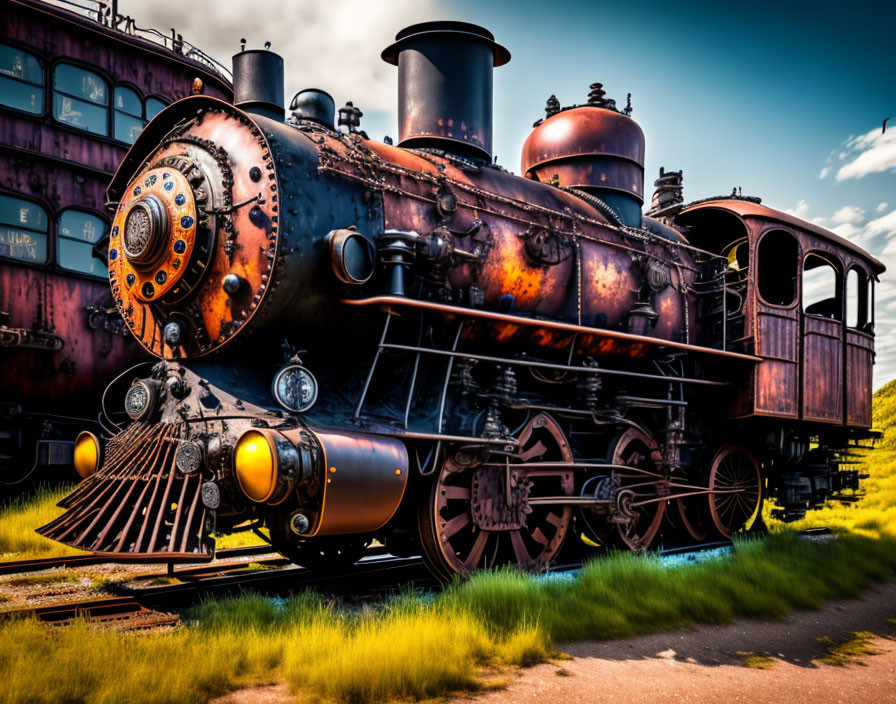 steampunk steam train