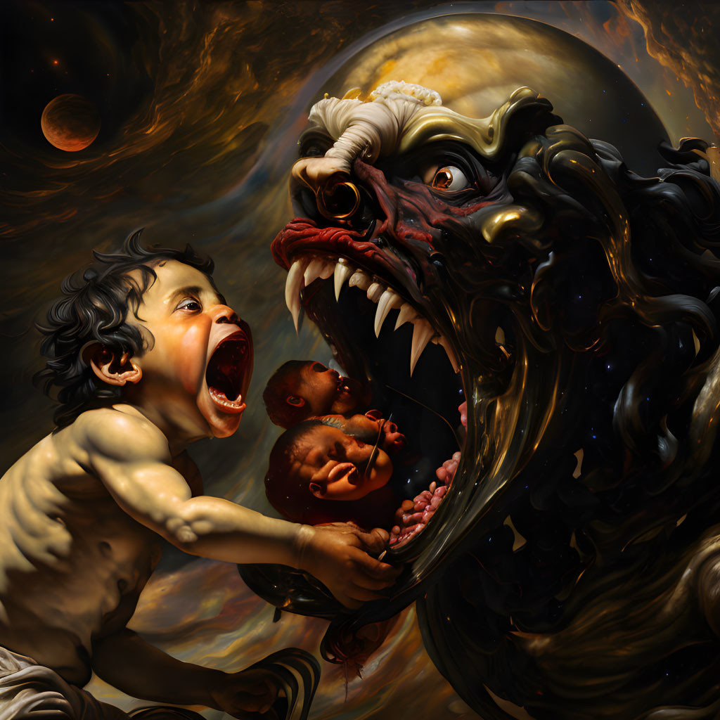 Saturno devorando a su hijo - © art by mars™