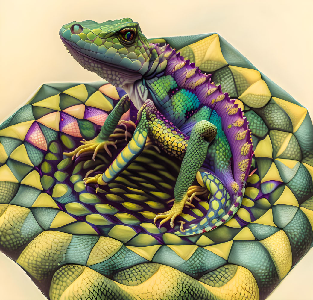 hexagon lizard