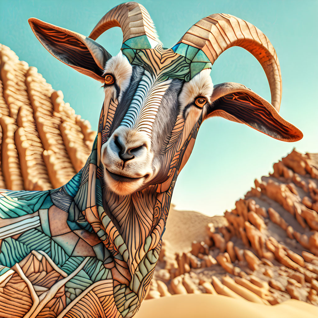 goat in the desert - © art by mars™
