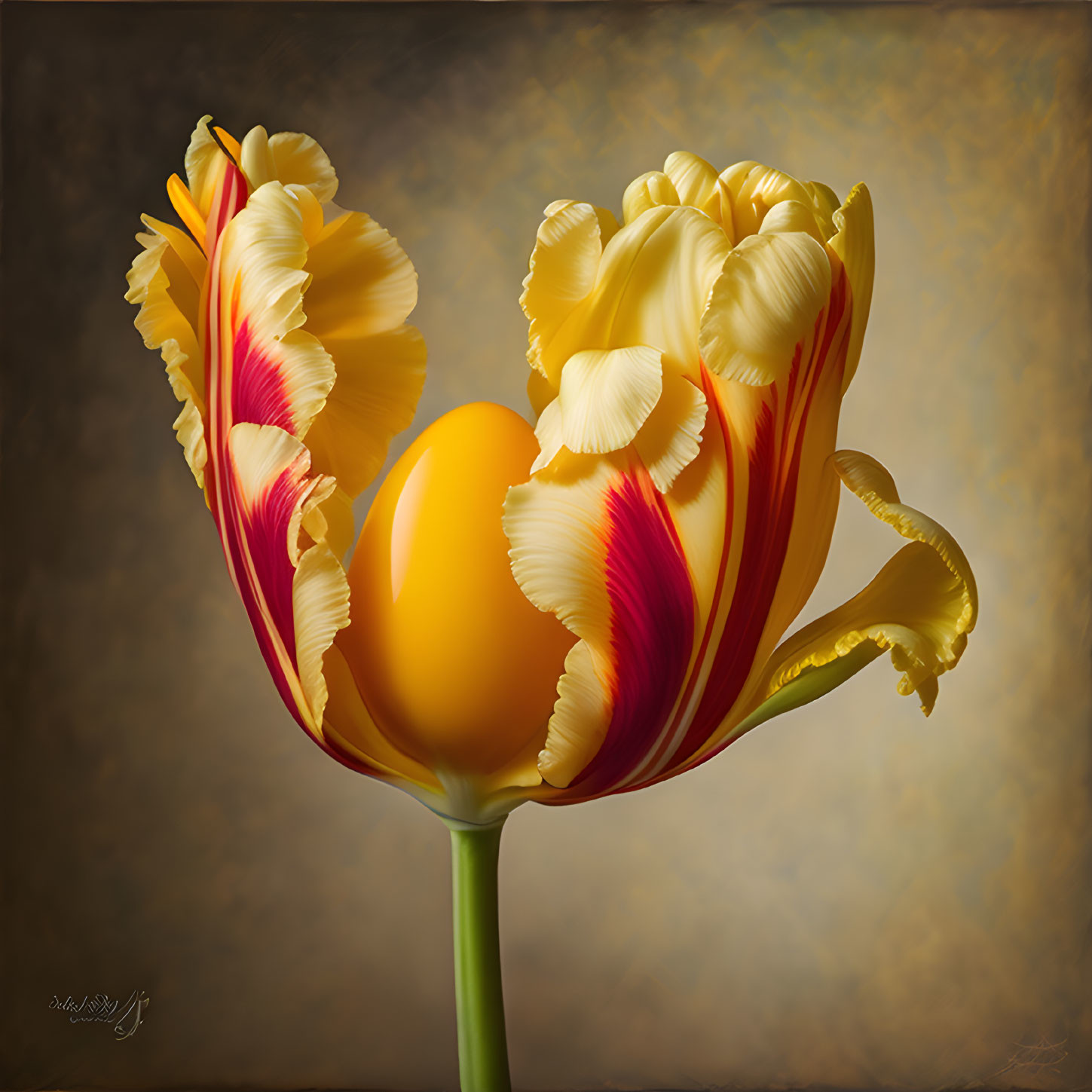 Parrot tulip with Egg yolk - © art by mars™