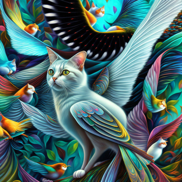  cat::bird - © art by mars™