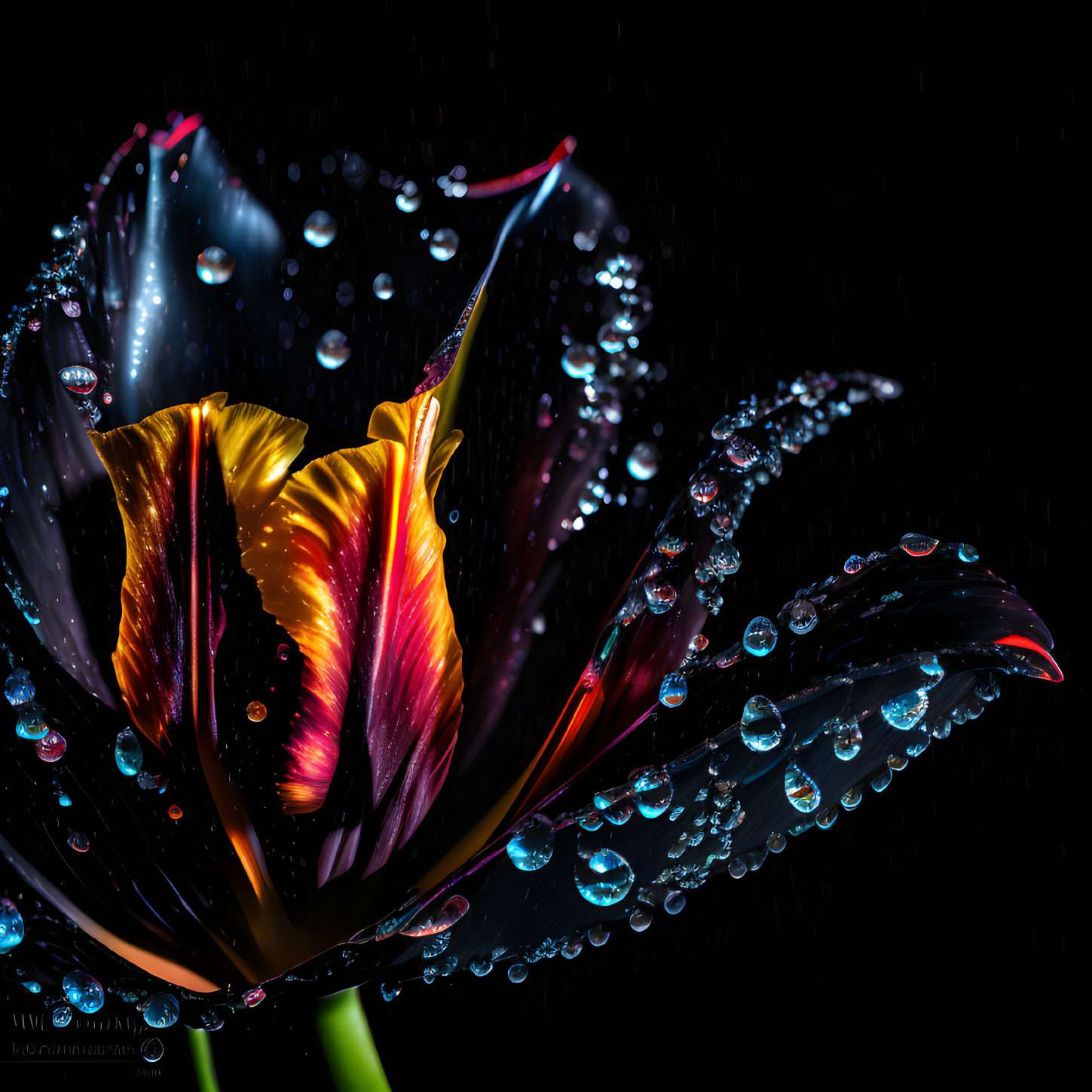 black parrot tulip - © art by mars™