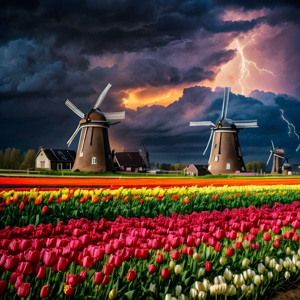 dutch windmills - © art by mars™