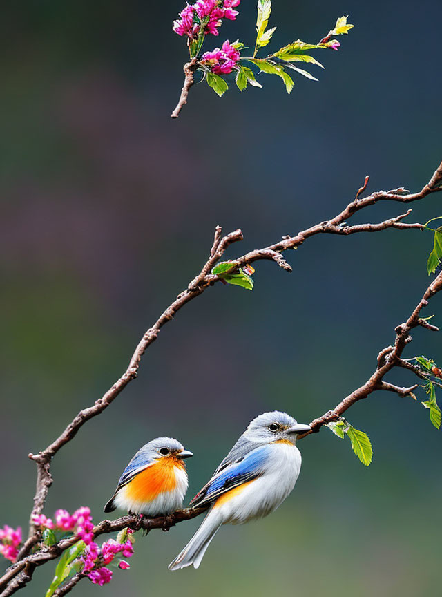 birds on tree branch