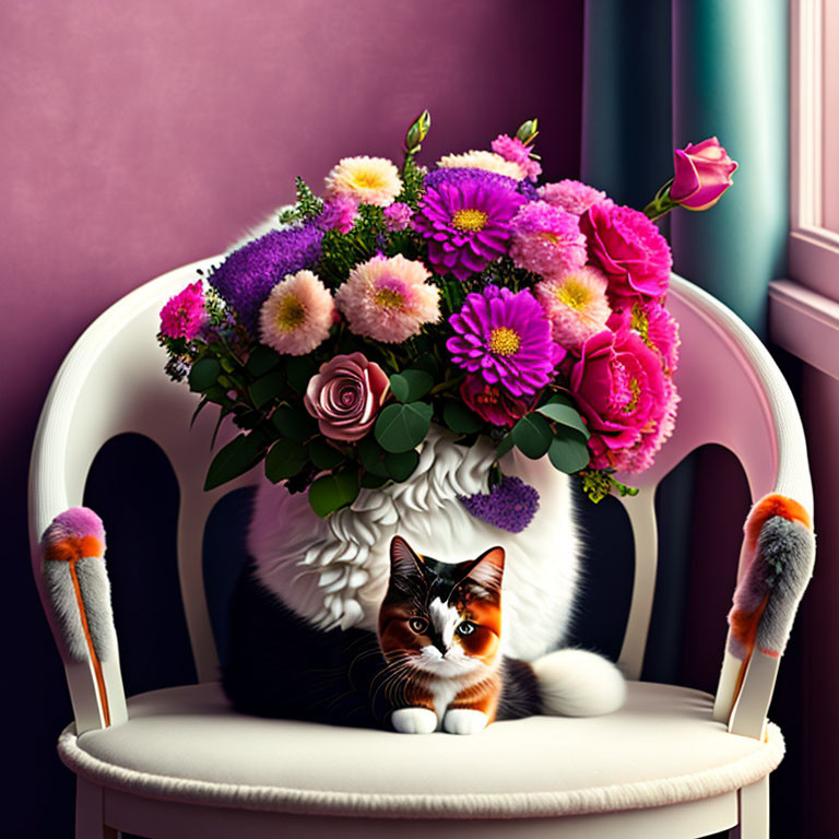 Portrait of a Kitten-Vase